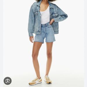 Aritzia Denim Forum The Yoko Mid-Thigh Denim Short Size 24